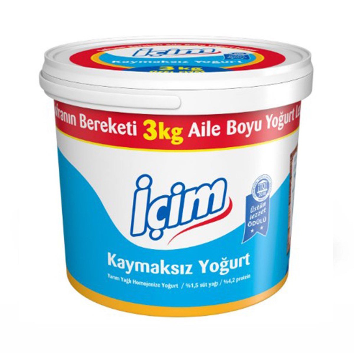İçim Yarım Yağlı Yoğurt 3 kgYoğurtlar