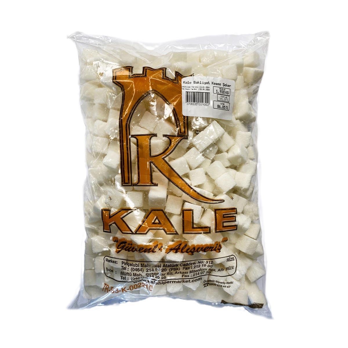 Kale Bakliyat Kesme Şeker Kg5510036