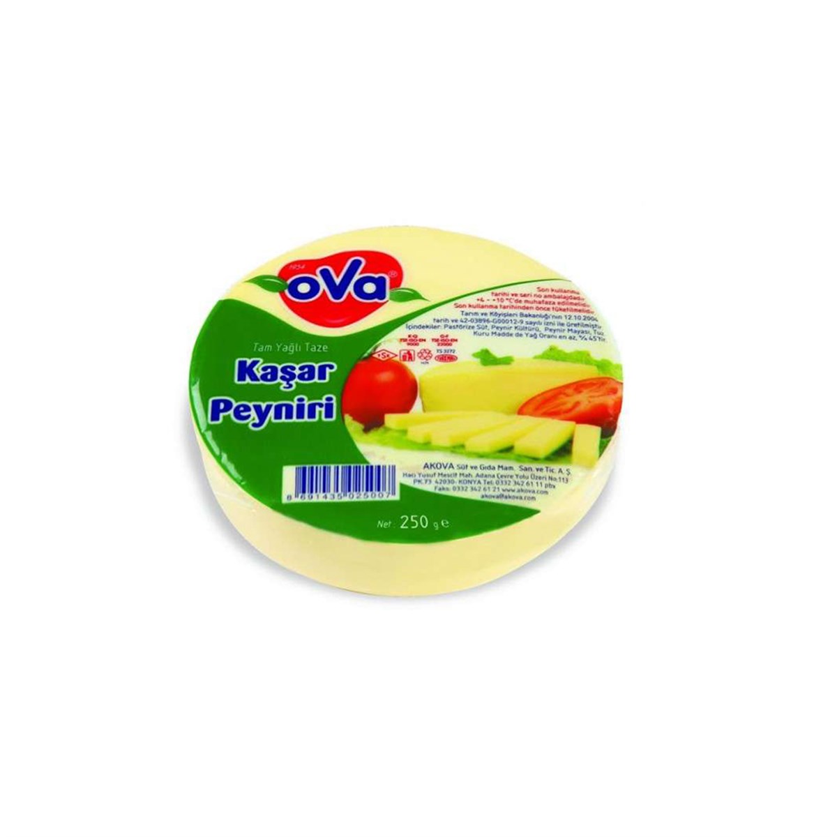OVA KAŞAR 250GR YUV-KARE