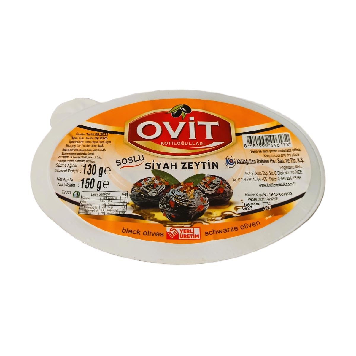 OVİT SOSLU SİYAH 150 GR5503510