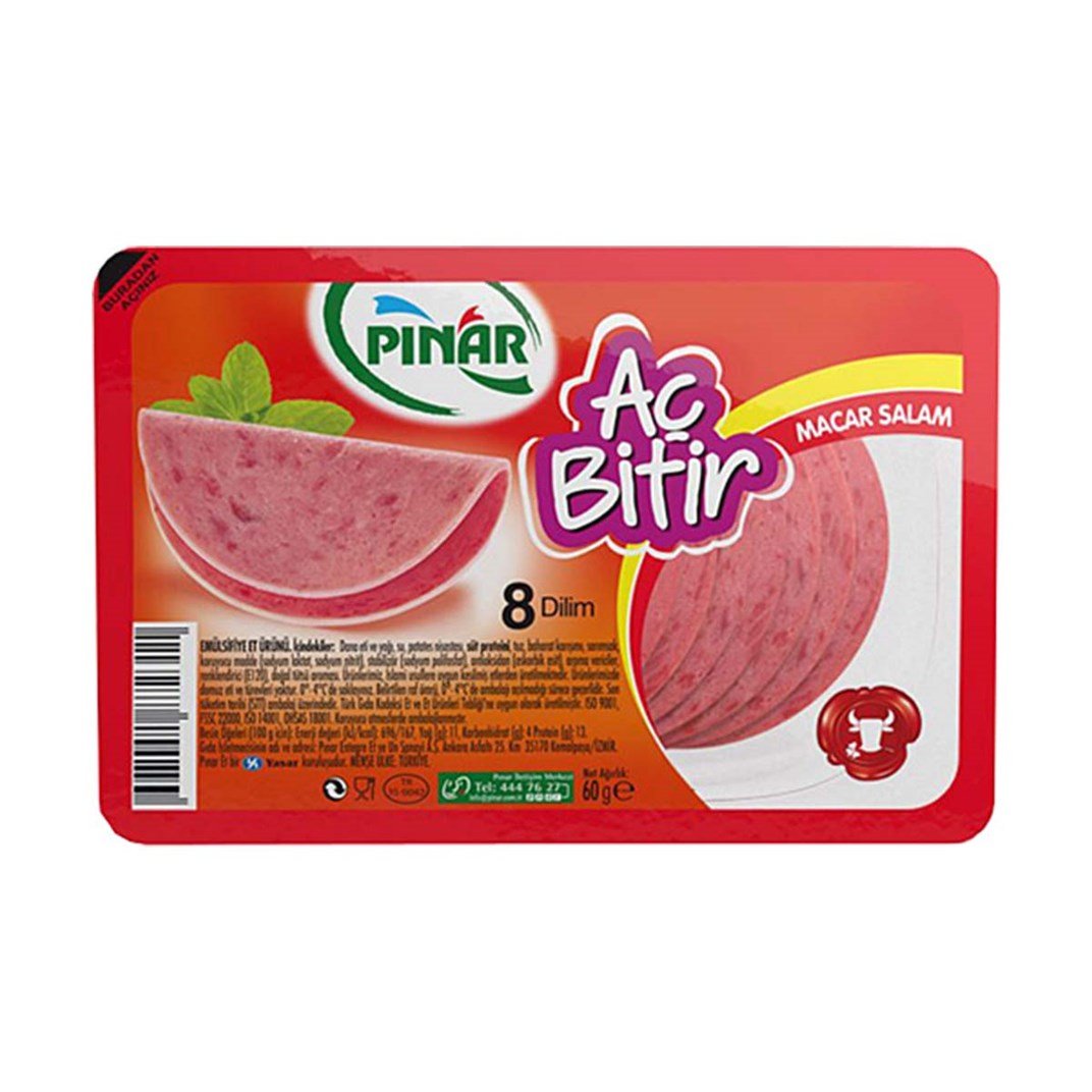 Pınar Aç Bitir Dana Macar Salamı 60 Gr5503411