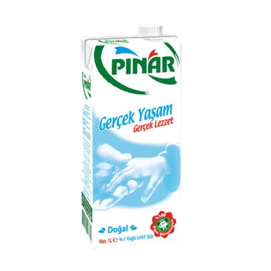 Pınar Süt Yarım Yağlı 1 Lt Etiketli5503420
