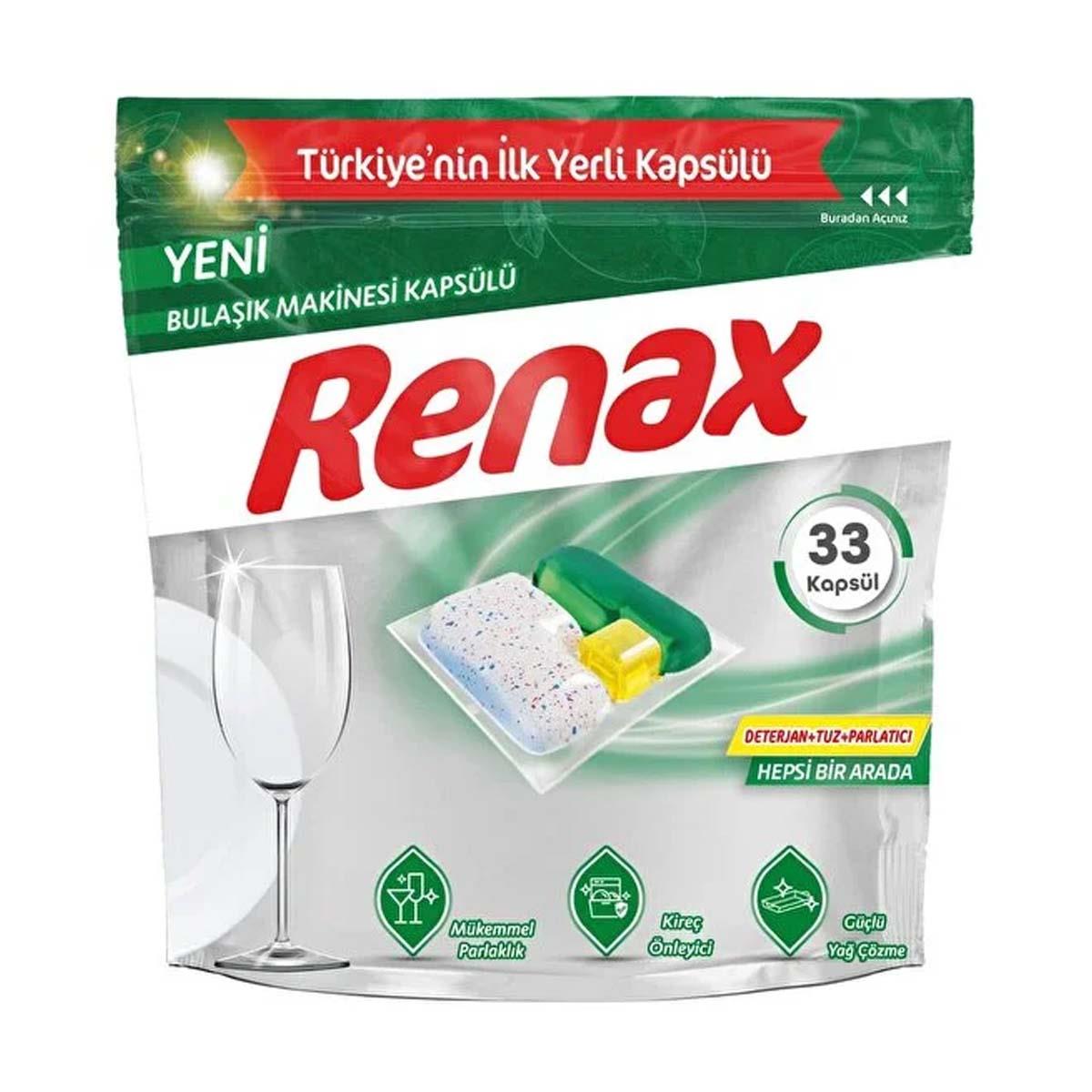 Renax Bulaşık Makinesi Kapsül 33lü5523230