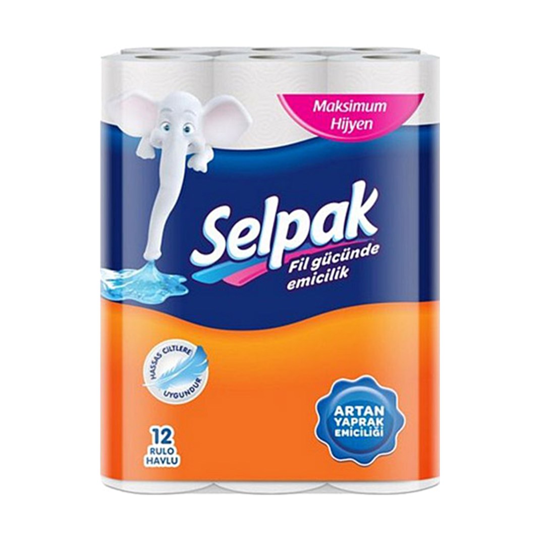 Selpak Kağıt Havlu 12 LiKağıt, Peçete, Mendil