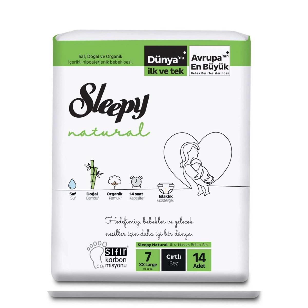 Sleepy Natural Bebek Bezi 7No XX Large 14lü5521817