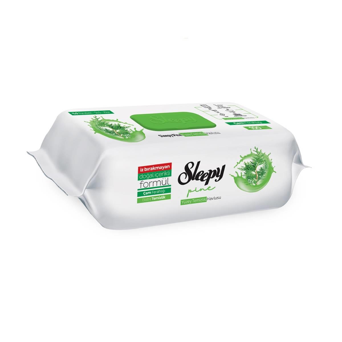Sleepy Yüzey Temizleme Havlusu 100lü Çam Ferah5523499