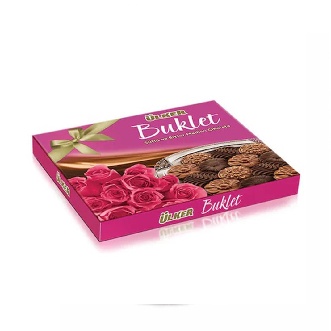 Ülker Buklet Madlen Çikolata Pembe 208 grBisküvi, Çikolata