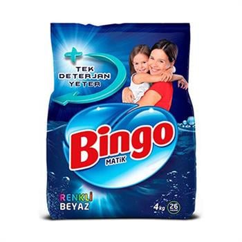 Bingo Matik Çamaşır Deterjanı 4 kg Renkli-Beyaz5523034
