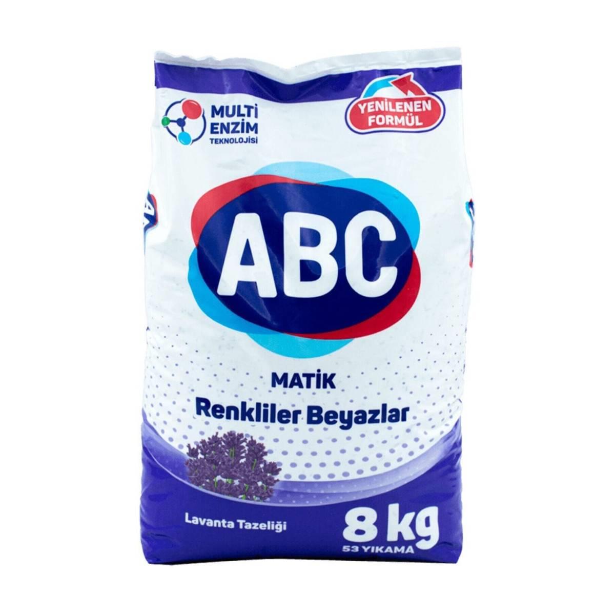 Abc Matik Çamaşır Deterjanı Lavanta 8kg5523301