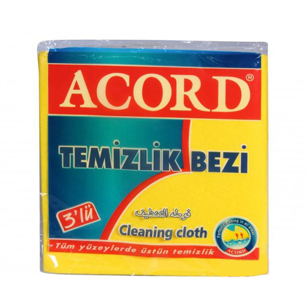Acord 3 lü Temizlik BeziAcord 3 Lü Temizlik BezGenel Temizlik Ürünleri