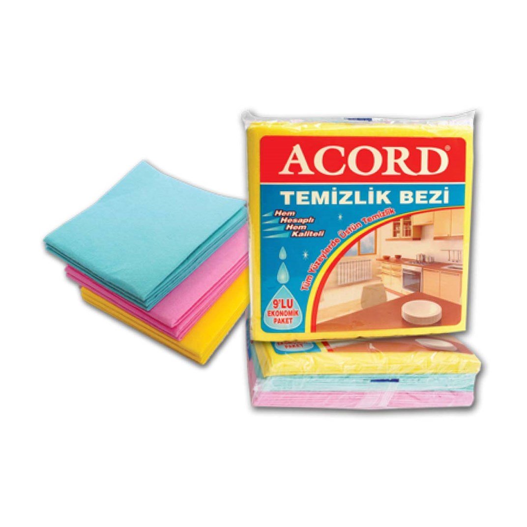 Acort Yüzey Temizleme Bezi Renkli 9 lu5521949