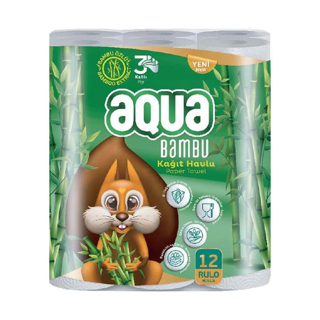 Aqua Kağıt Havlu Bambu 12 li5523184
