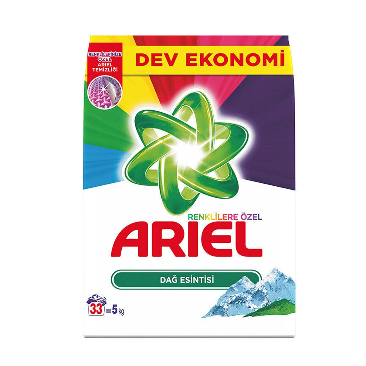 Ariel Çamaşır Deterjanı Dağ Esintisi Renkli 5 kg | Kale Marketleri | Online  Market Alışverişi