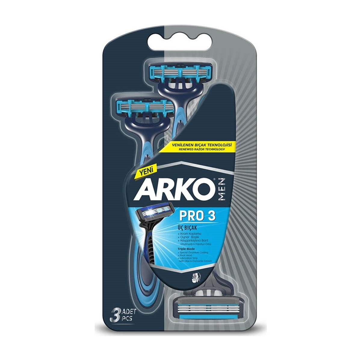 Arko Men Tıraş Bıçağı T3 3 Lü