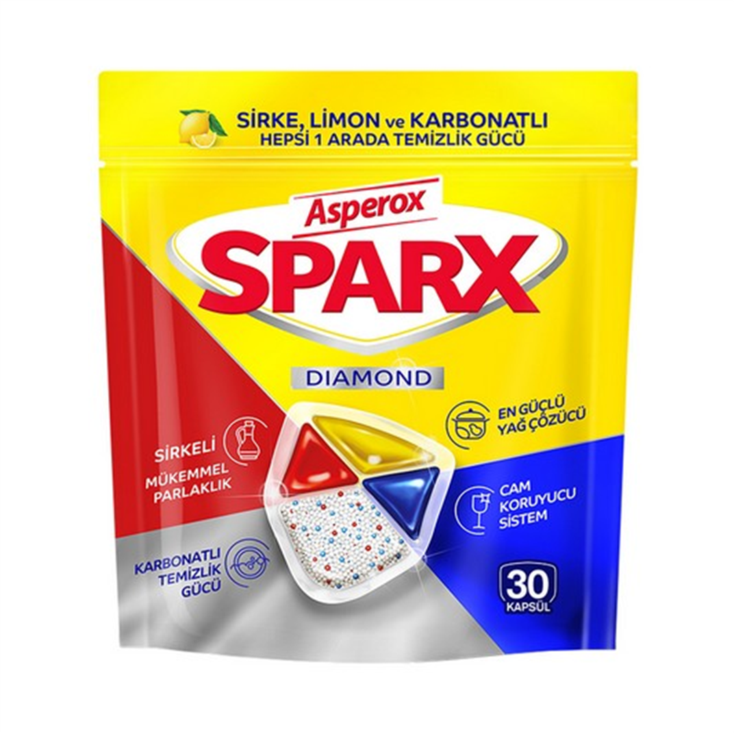 Asperox Sparx Diamond Bulaşık Makine Kapsülü 30lu5523316