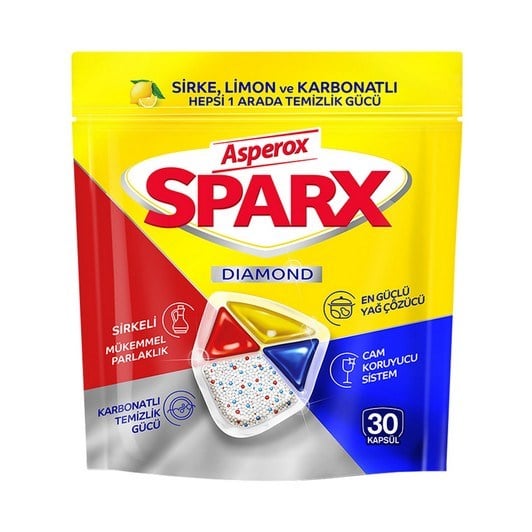 Asperox Sparx Diamond Bulaşık Makine Kapsülü 30lu5523316