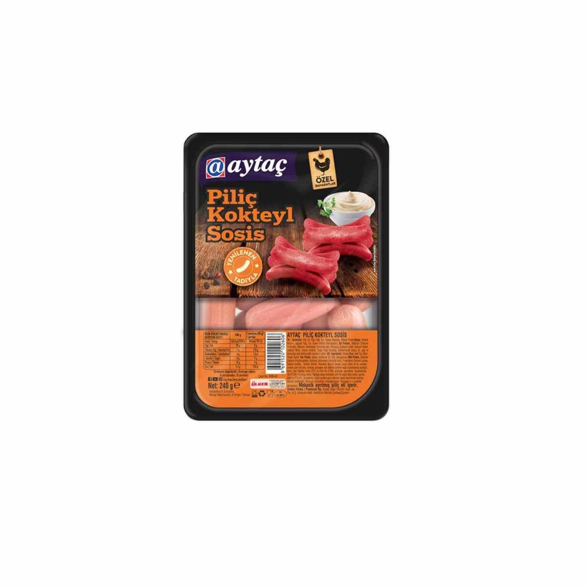 AYTAÇ PİLİÇ KOKTEYL  SOSİS 240 GR5503692
