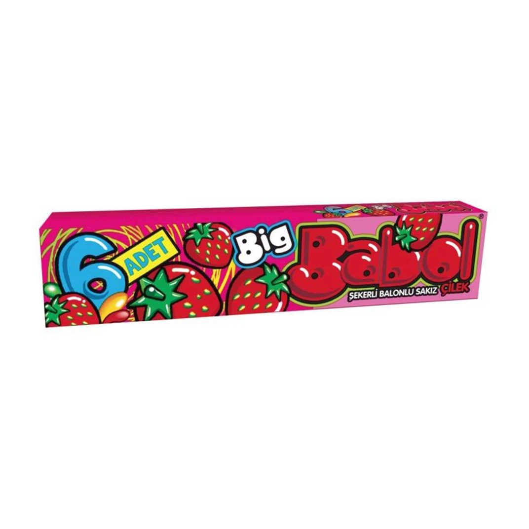 Bigbabol Çilek Aromalı 25 GrSakız, Şekerleme