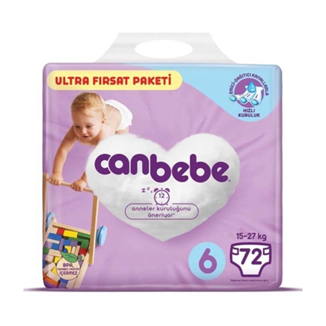 Canbebe Bebek Bezi 6 Beden 15-27 kg 72li5521606