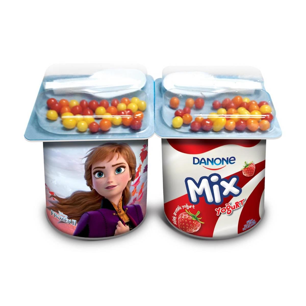 Danone Mix Çilekli Yoğurt 90 Gr 2 li5503475