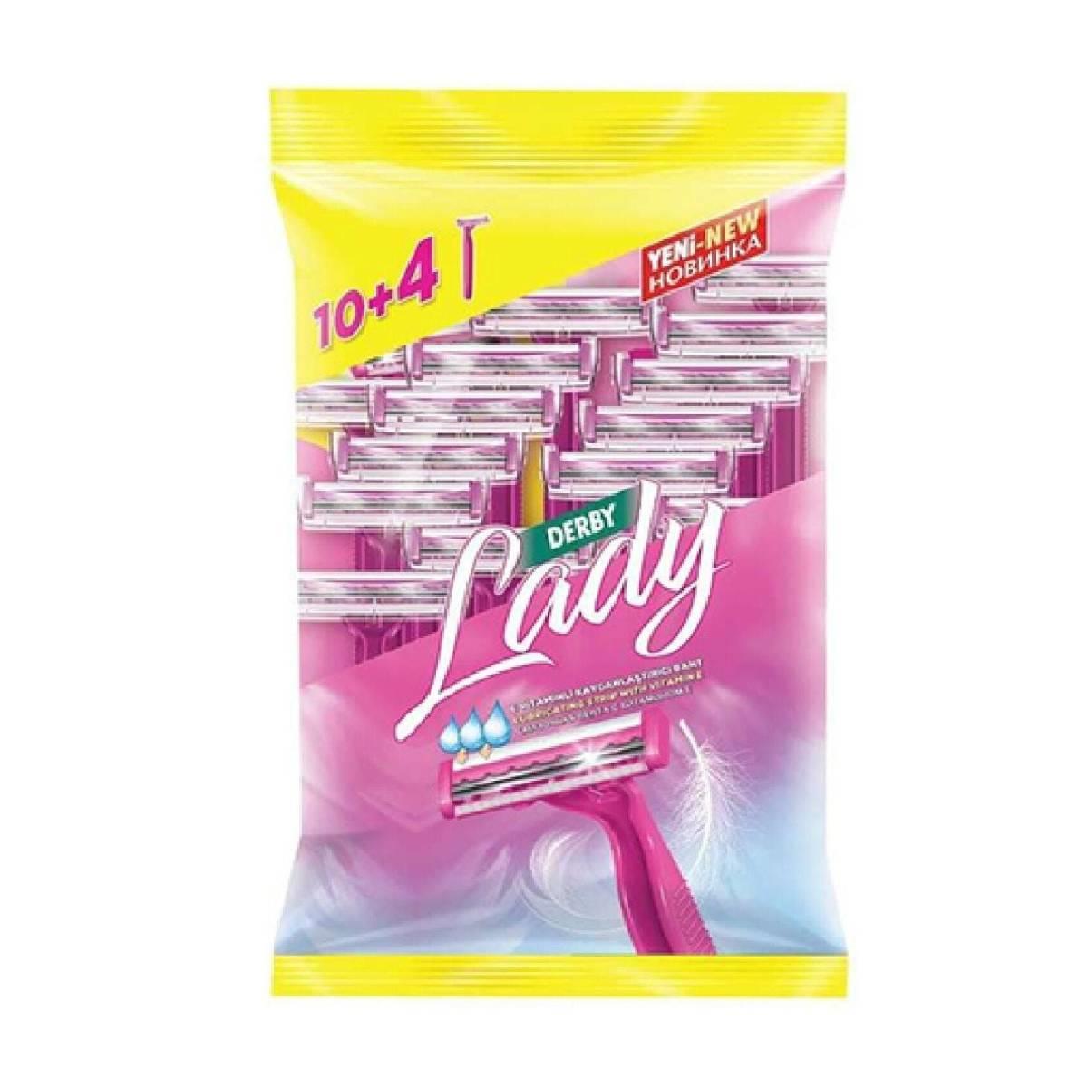 Derby Lady Traş Bıçak Poşet Pembe 14lü55254583