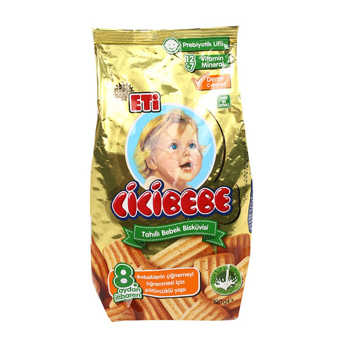 Eti Cicibebe Tahıllı Bebek Bisküvisi 172 gr | Kale Marketleri | Online  Market Alışverişi