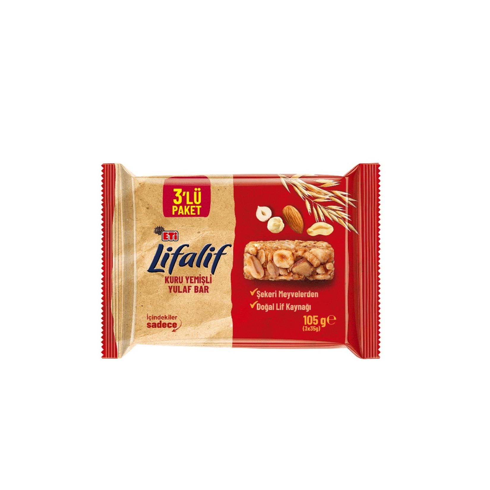 Eti Lifalif Kuru Yemişli Bar 3 lü 105 Gr5509896