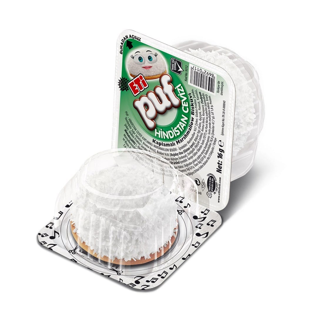 Eti Puf Hindistan Cevizli 16 GrBisküvi, Çikolata