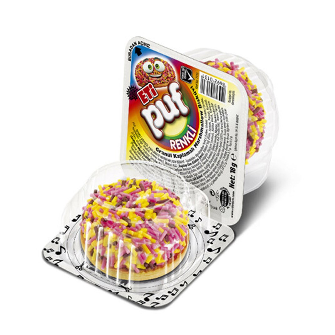 Eti Puf Renkli 18 GrBisküvi, Çikolata