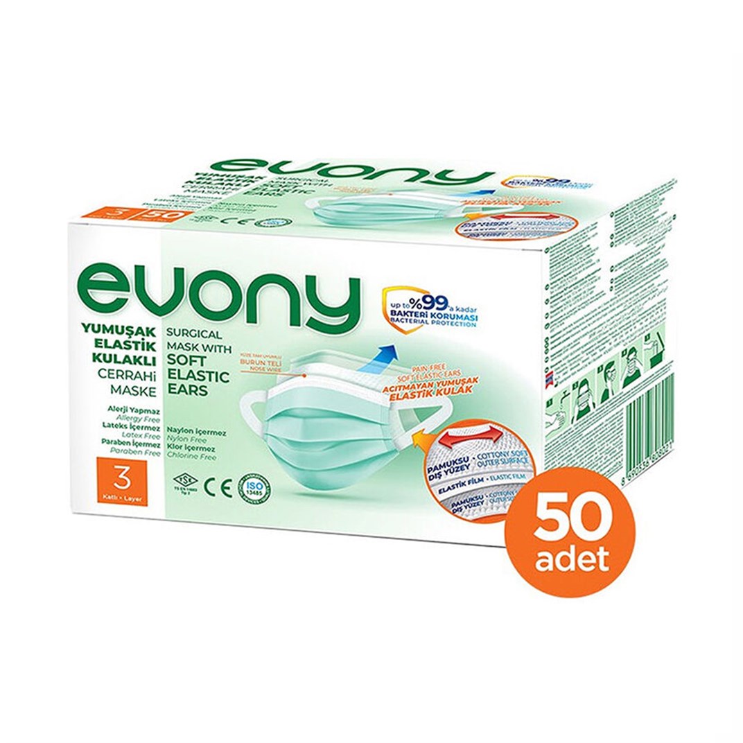 Evony Cerrahi Hijyenik Maske 50liKategorisiz