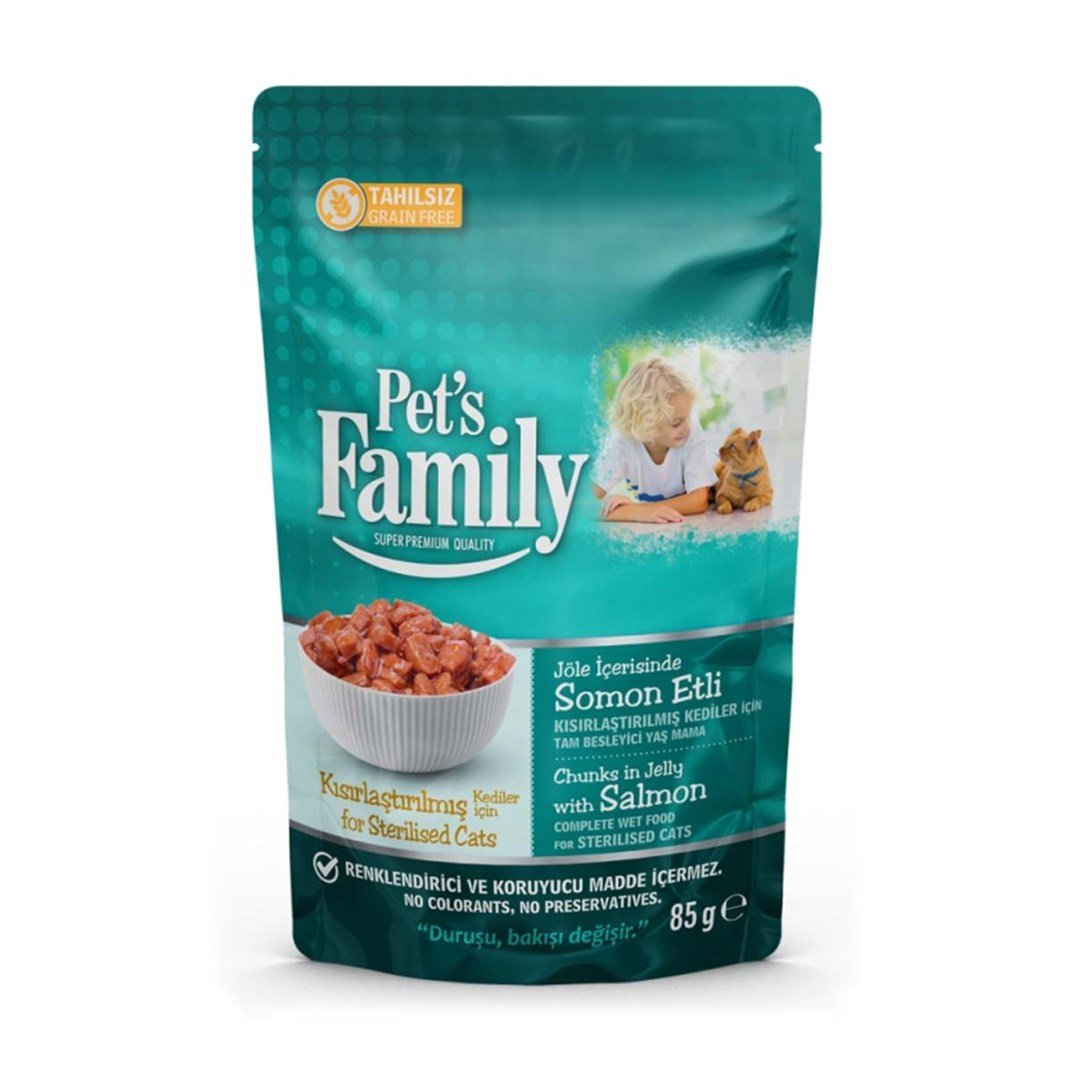 Family Pets Peşet Kısırlaş.Somonlu Kedi Jöle 85gr55217058