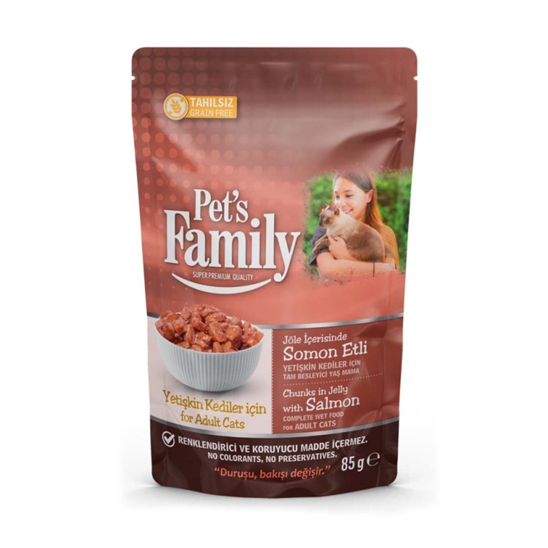 Family Pets Peşet Yetişkin Kedi Somonlu Jöle 85gr55217056