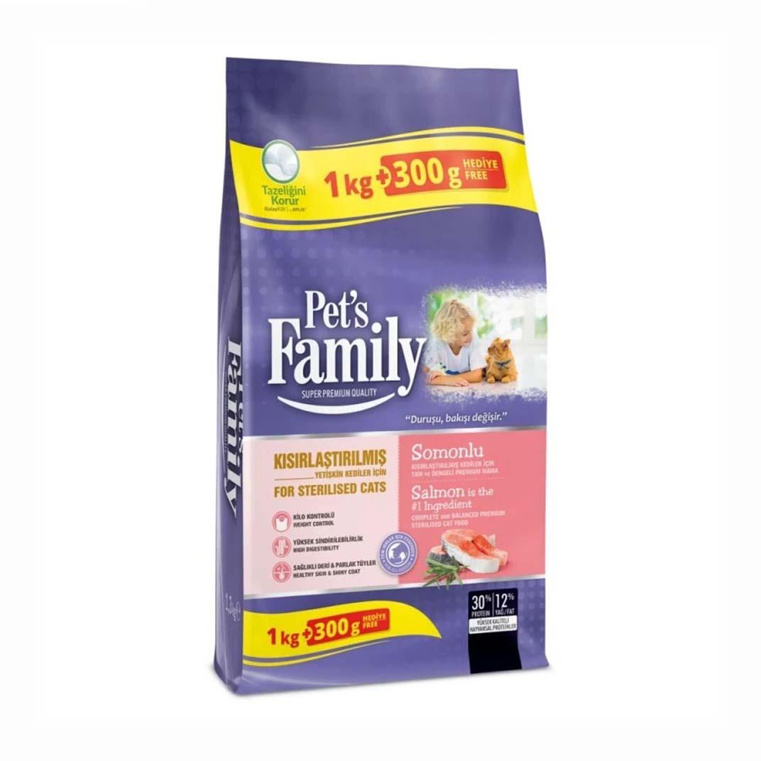 Family Pets Somonlu Yetiş. Kedi Maması 1000+300 gr55227003