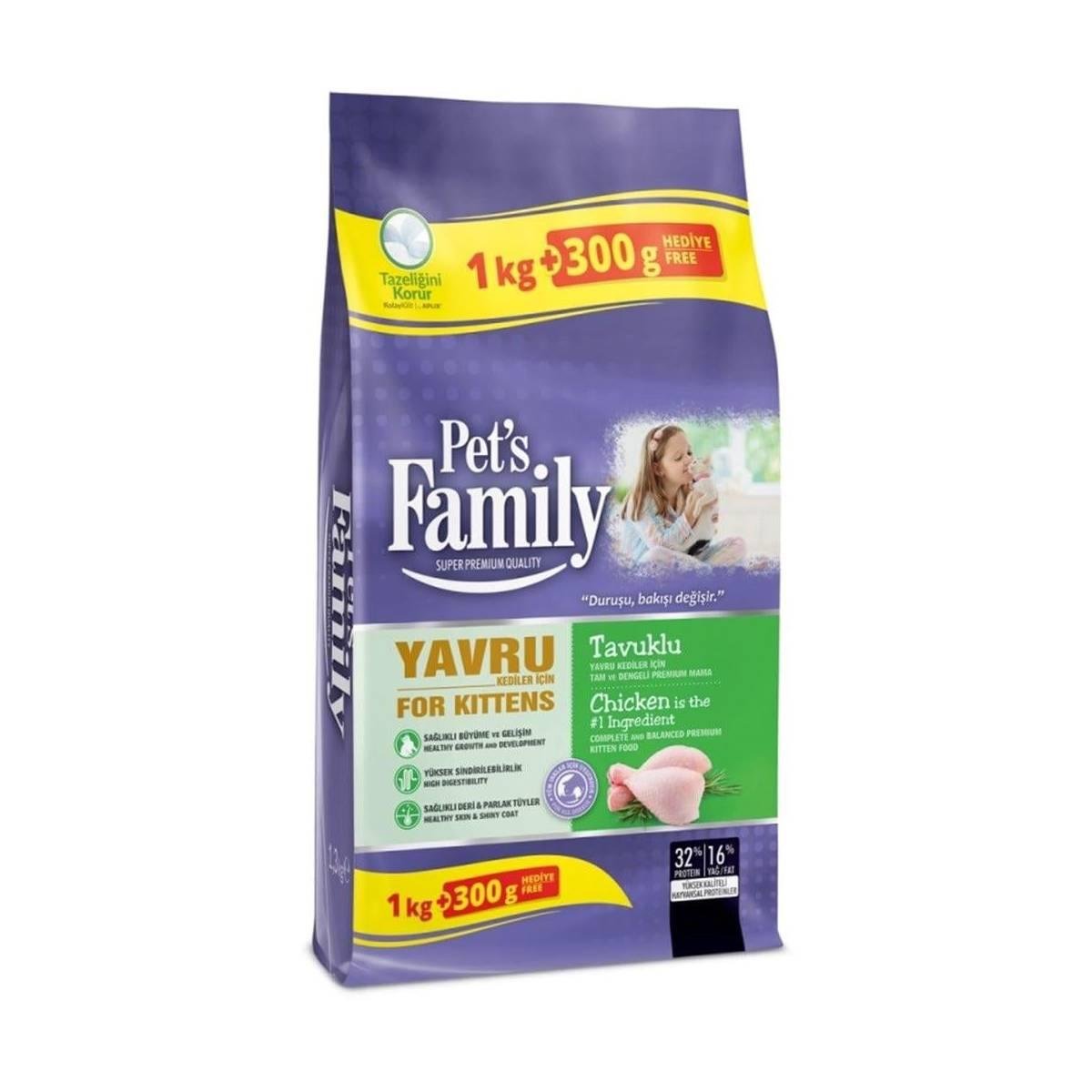 Family Pets Tavuklu Yavru Kedi Maması 1000+300 gr55227009
