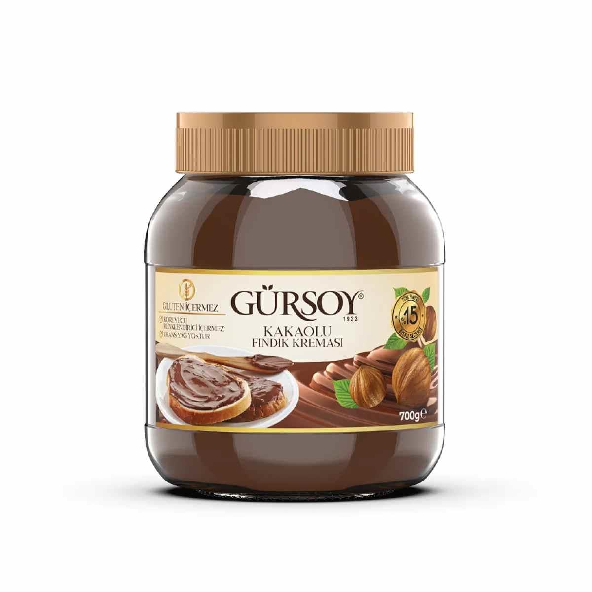 GÜRSOY KAKOLU FINDIK KREMASI 700 GR5508222