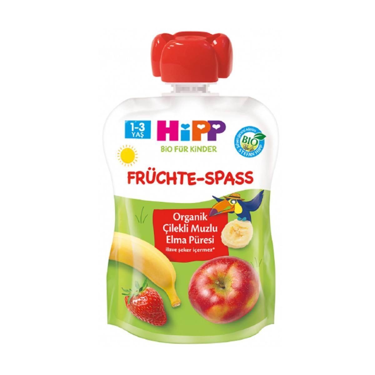 Hipp Organik Çilekli Muzlu Elma Püresi 100 gr5512148