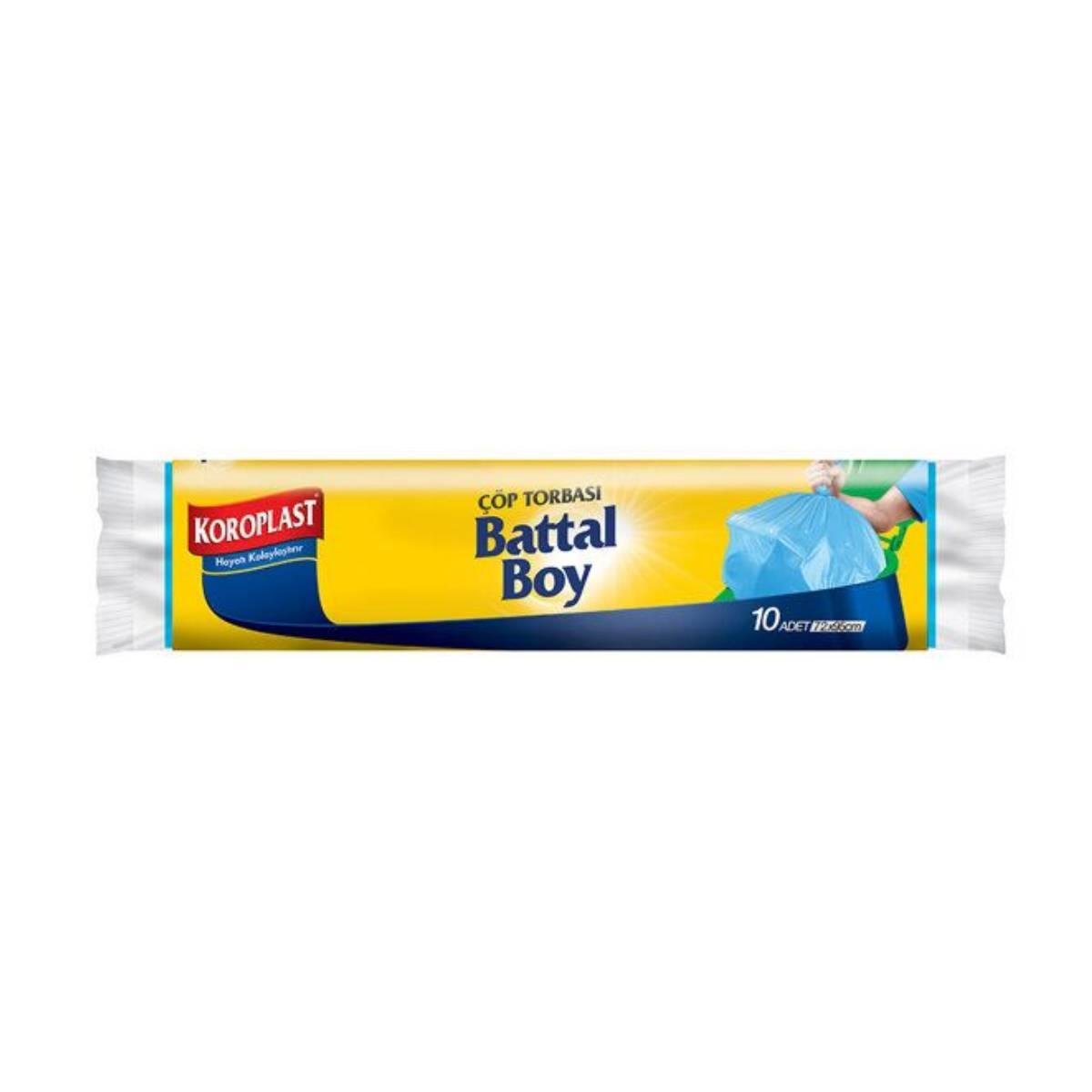 Koroplast Çöp Torbası Battal 10lu Mavi5523290