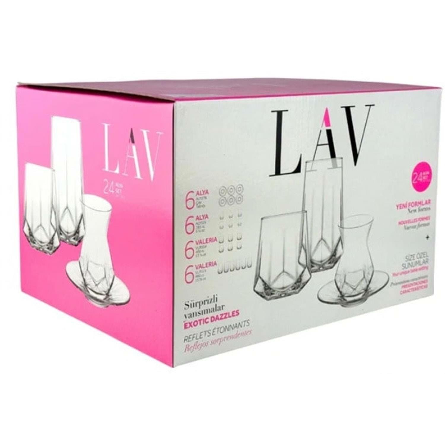 LAV ALYA ÇAY MEŞRUBAT SU TAKIMI 24 PARÇA5599006