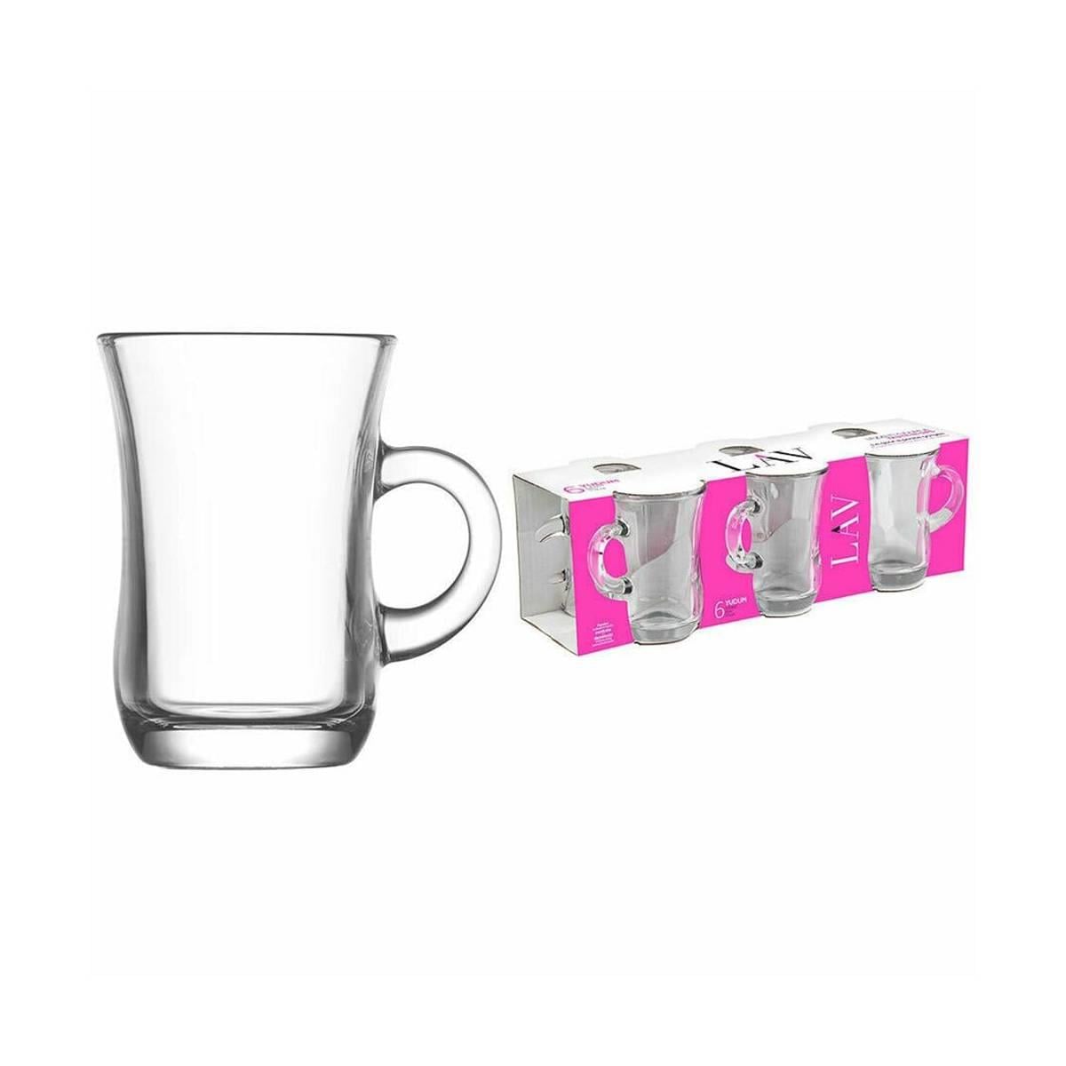 Lav Çay Bardağu Kulplu 6lı5525066