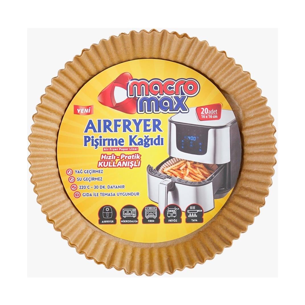 Macromax Airfryer Pişirme Kağıdı 20 Adet5523077