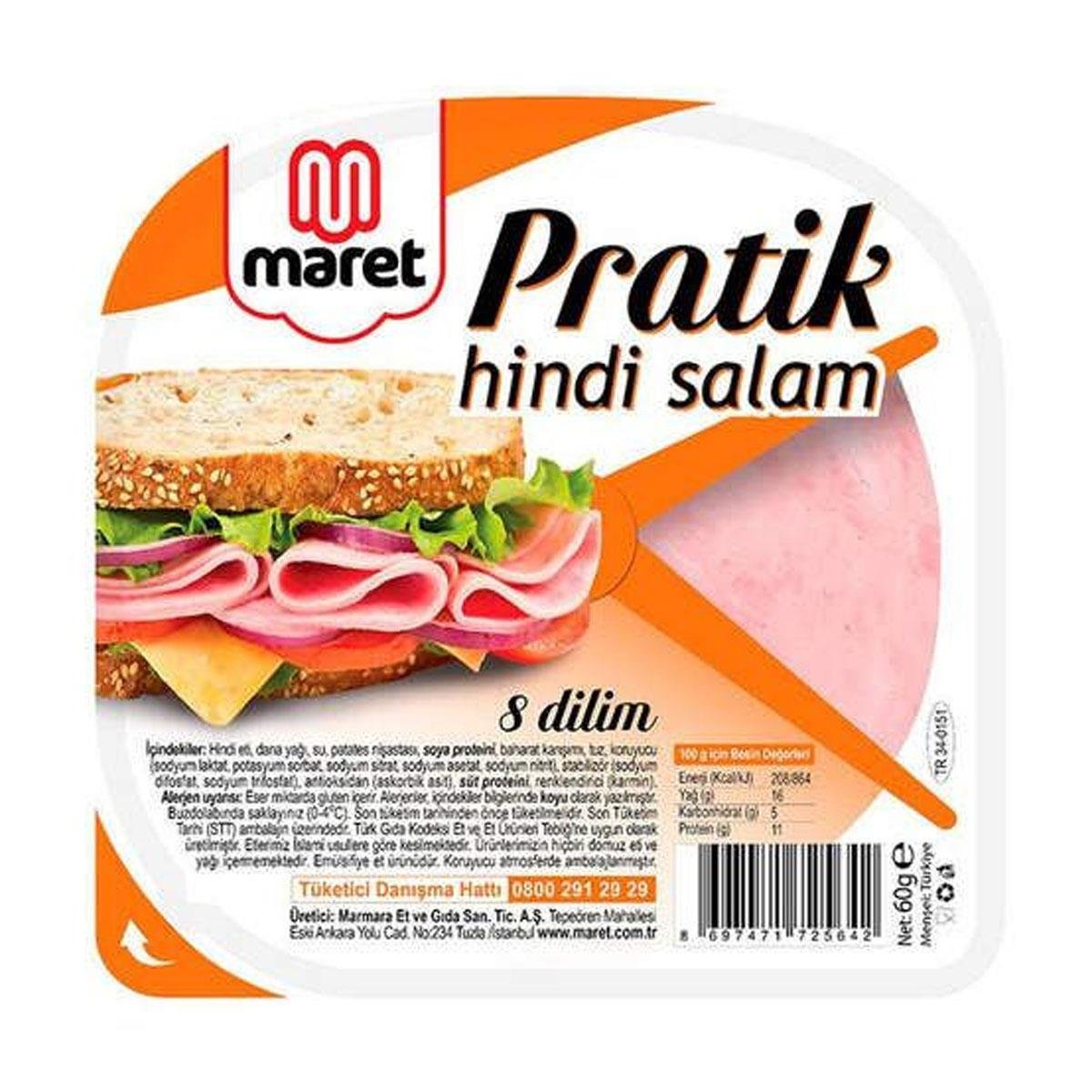 MARET PRATİK HİNDİ SALAM 60GR5503498