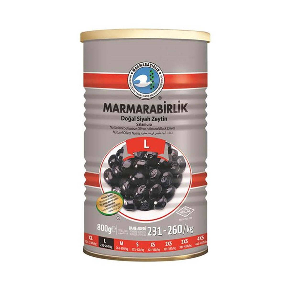 Marmarabirlik Hiper Zeytin Teneke 800 grZeytin