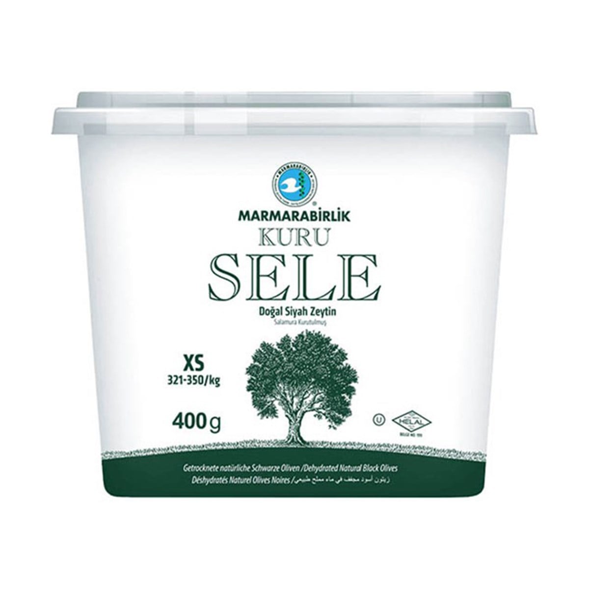 Marmarabirlik Kuru Sele Siyah Zeytin XS 400 grZeytin