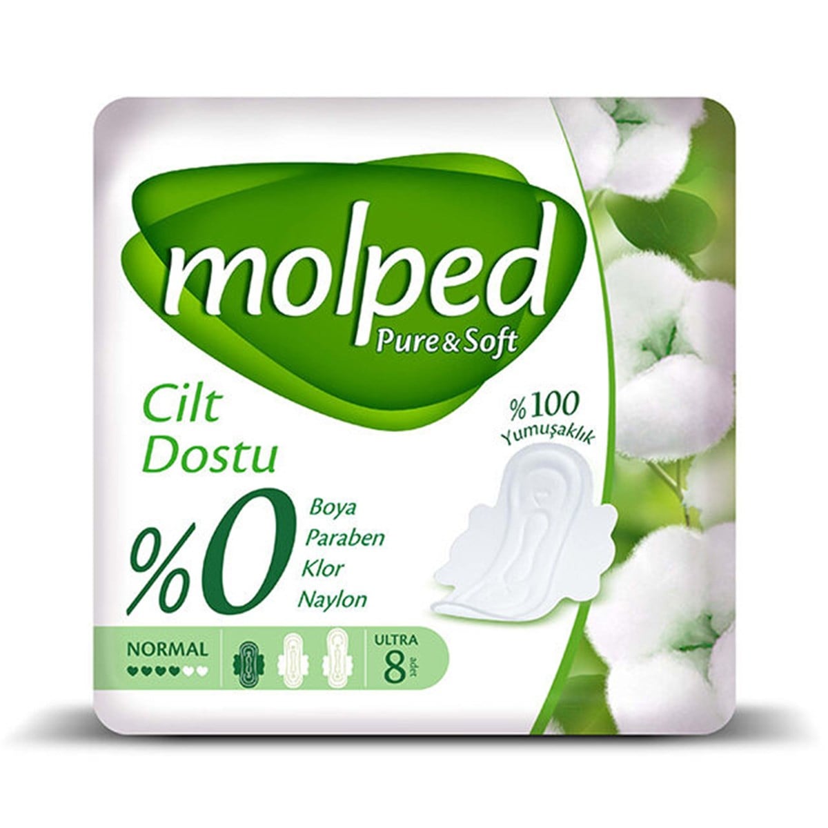 MOLPED PURE-SOFT PED NORMAL TEKLİ 8 ADET