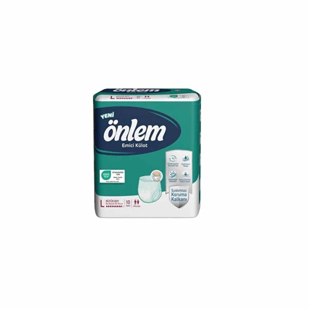 Önlem Hasta Bezi Emici Külotlu L 10 lu5523547