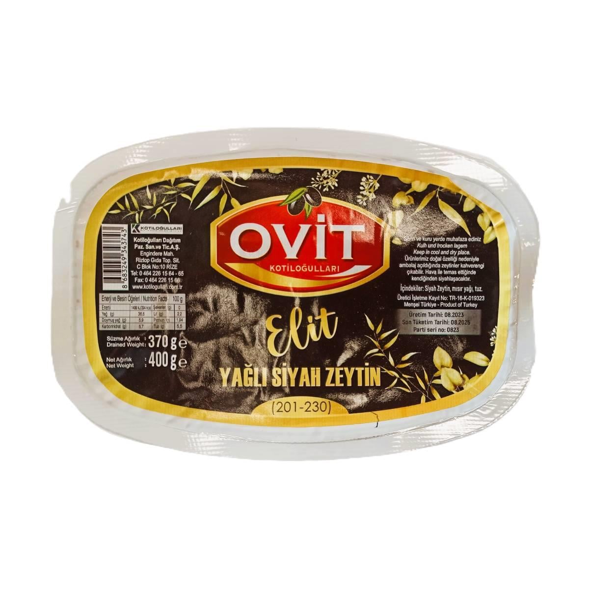 Ovit Elit Siyah Zeytin 400 Gr5503596