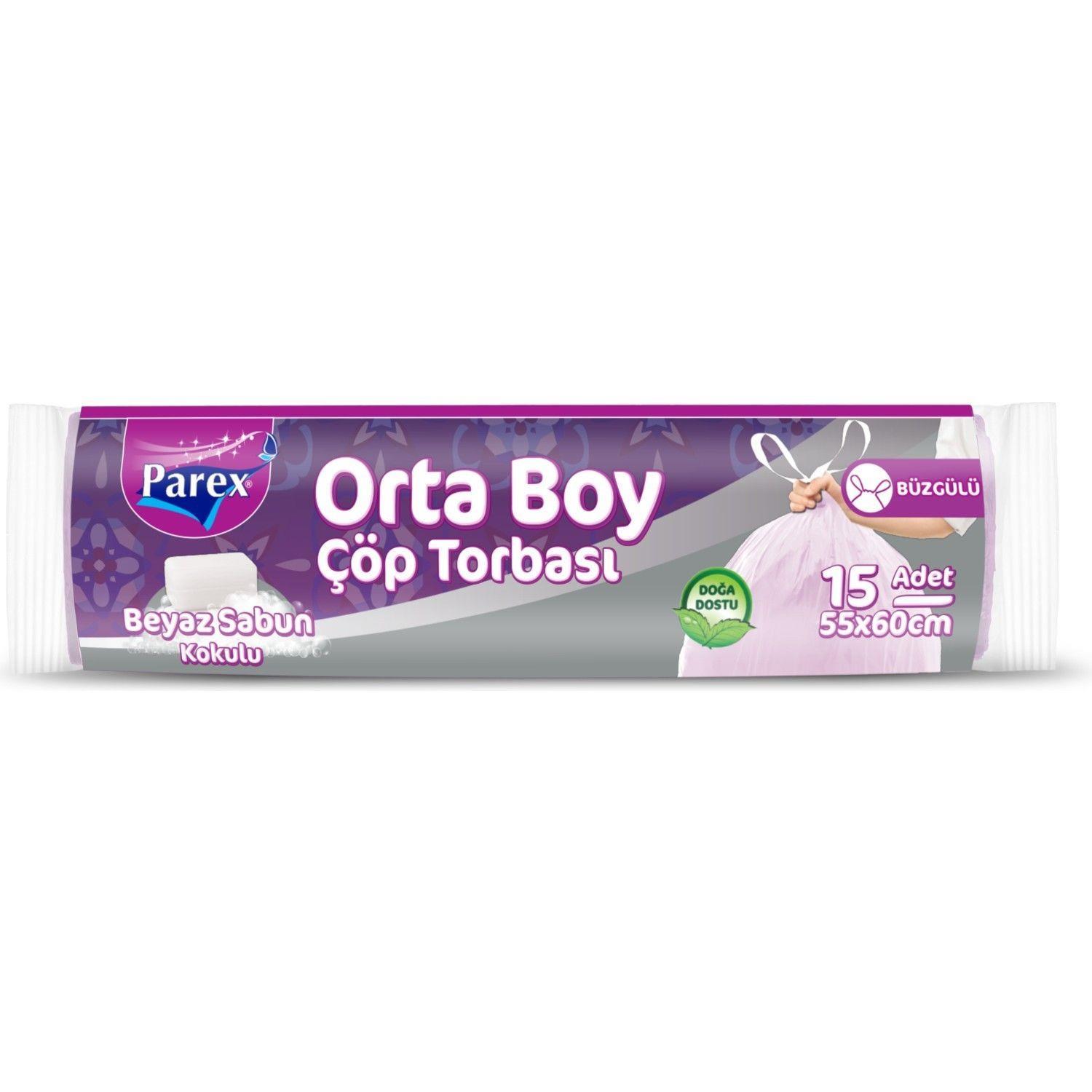 Parex Çöp Torbası Beyaz Sabun Orta 15 adet5523537