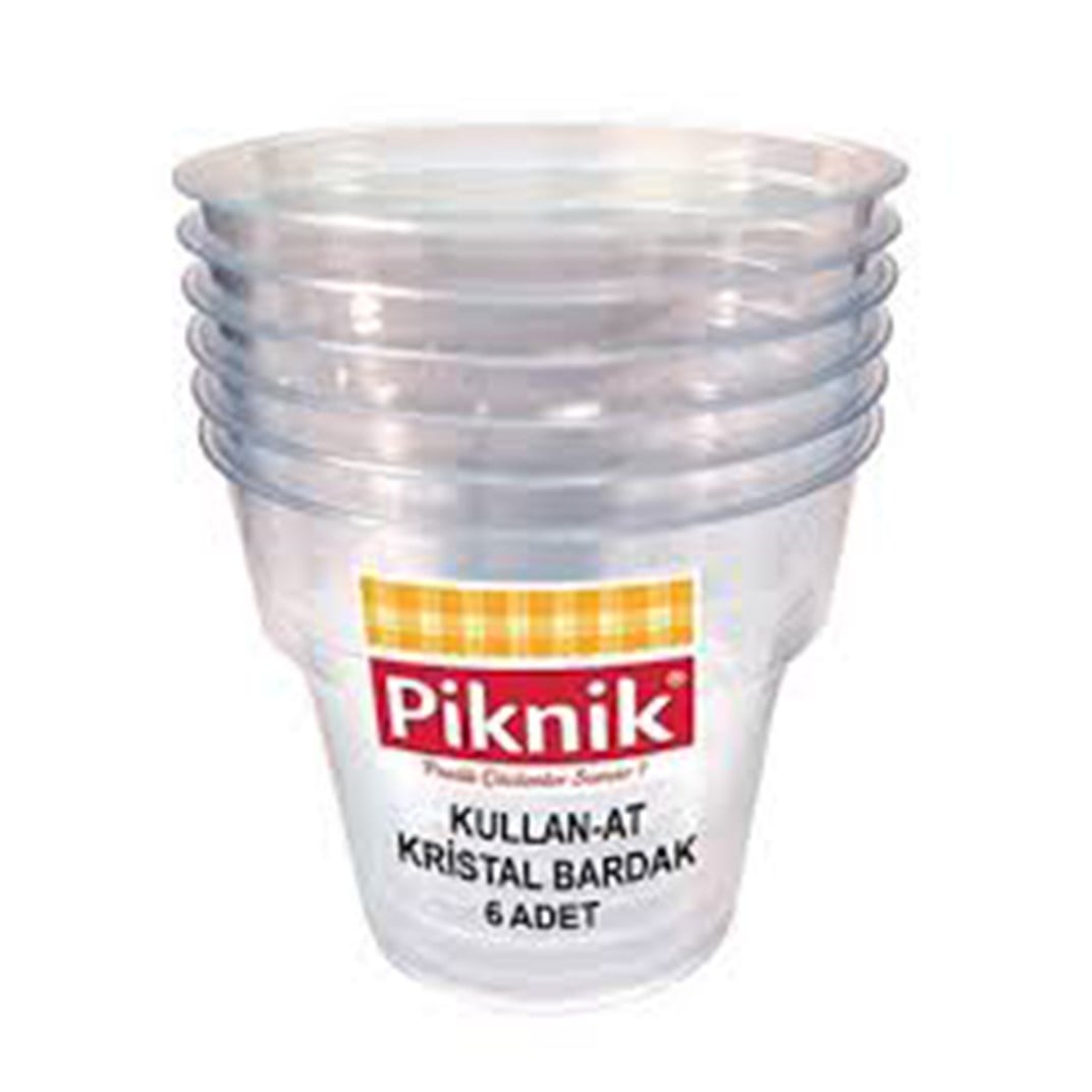Piknik Şeffaf Bardak 6 lıKategorisiz