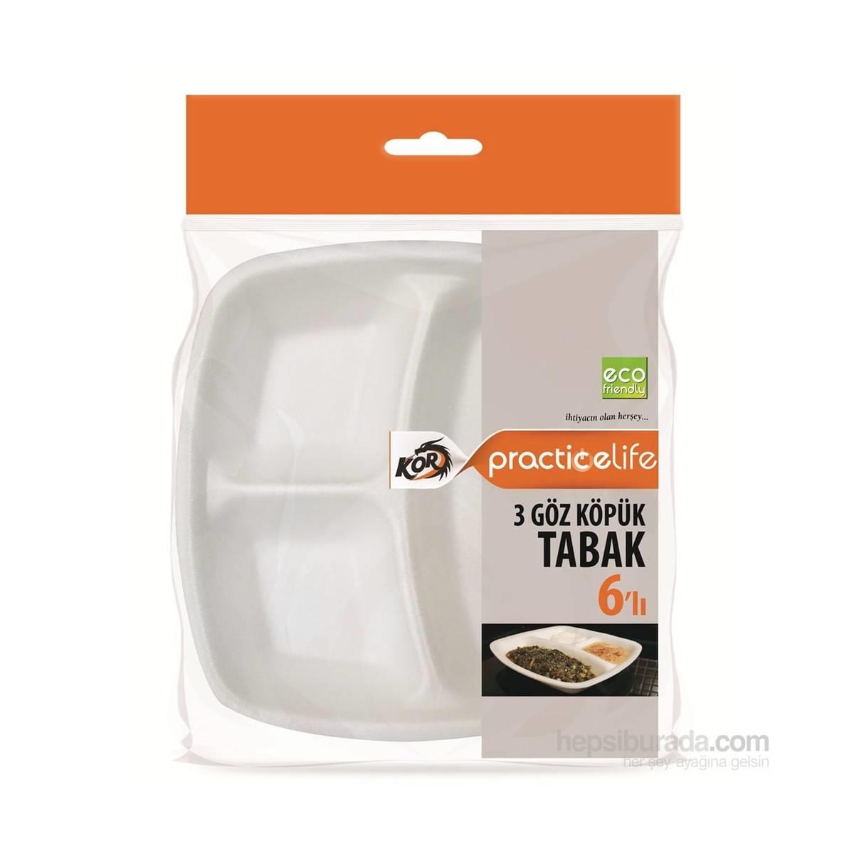 PRACTİCE LİFE 3 GÖZLÜ KÖPÜK TABAK5523198