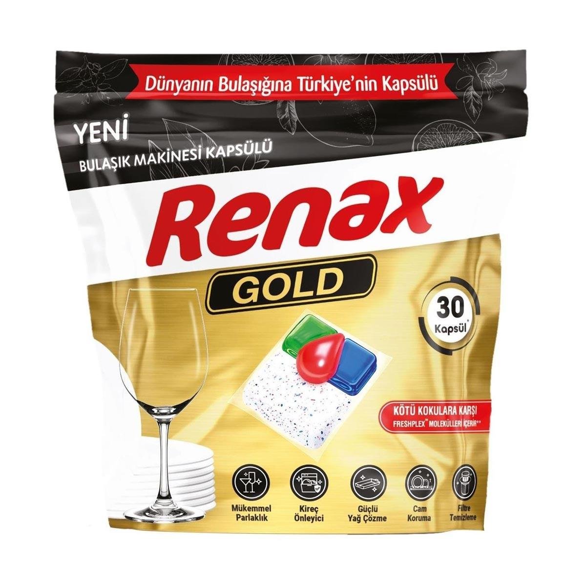 Renax Bulaşık Makine Kapsülü Gold 30lu5504278